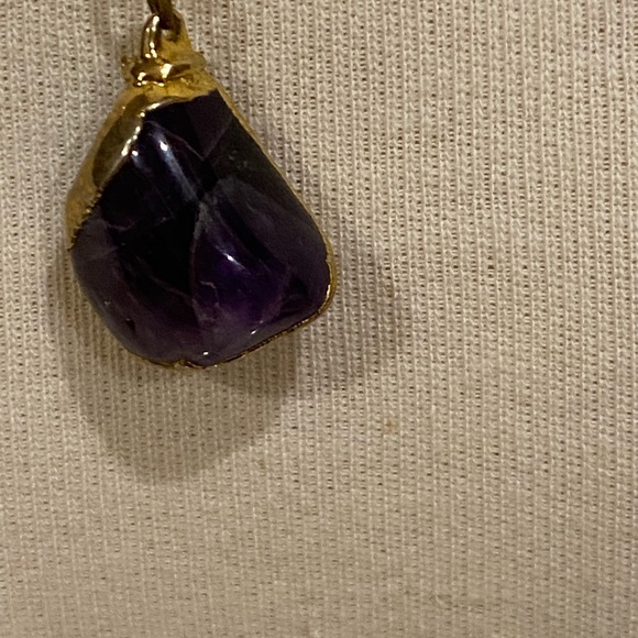 3/$50 Purple Amethysts with gold fill chain - Picture 8 of 10